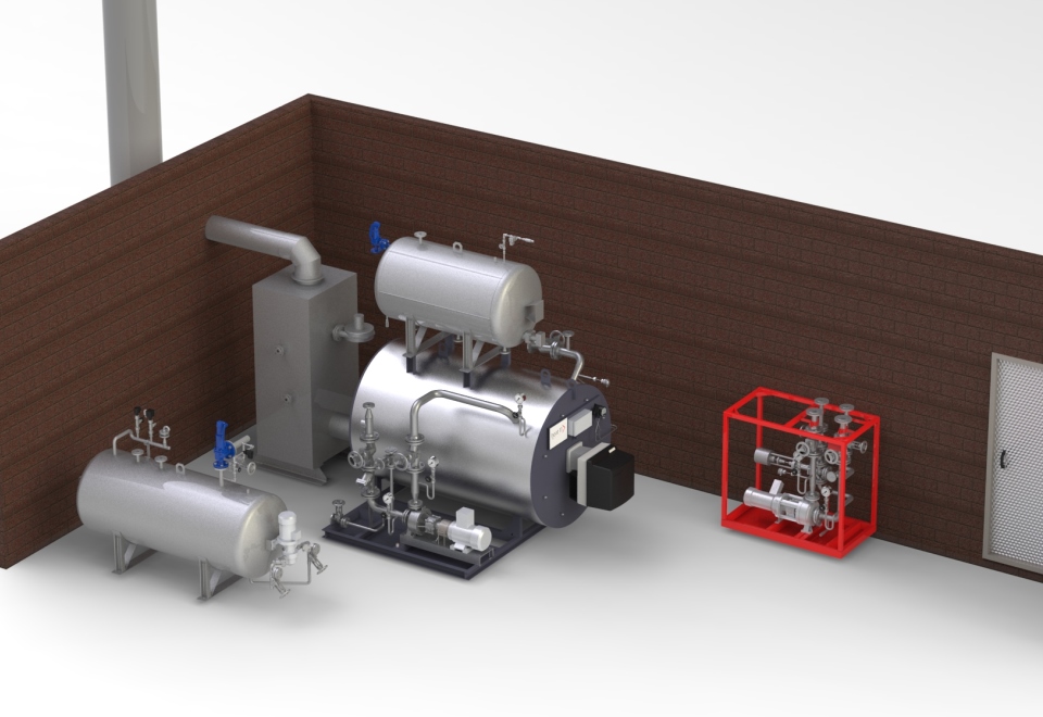 Beheizungssystem mit befeuertem Erhitzer - Heating plant with fired heater
