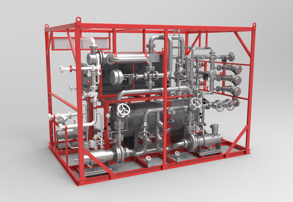 Elektroerhitzer (Extruder) Konstruktion nach ASME - electric heaters (extruder) design and manufacturing according to ASME